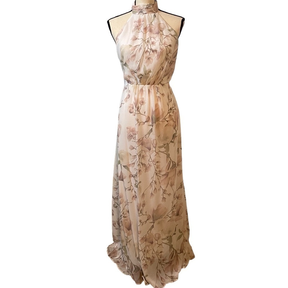 Show Me Your Mumu SMYM Collette Halter Collar Dress Floral Sz S Open Back - Picture 6 of 15
